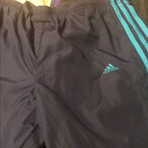 2 pair of adidas pants